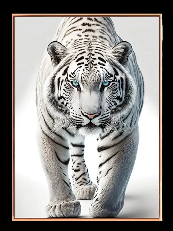 White Tiger Close Up Plakat