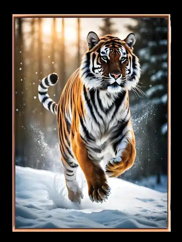 Tiger In Snow Plakat