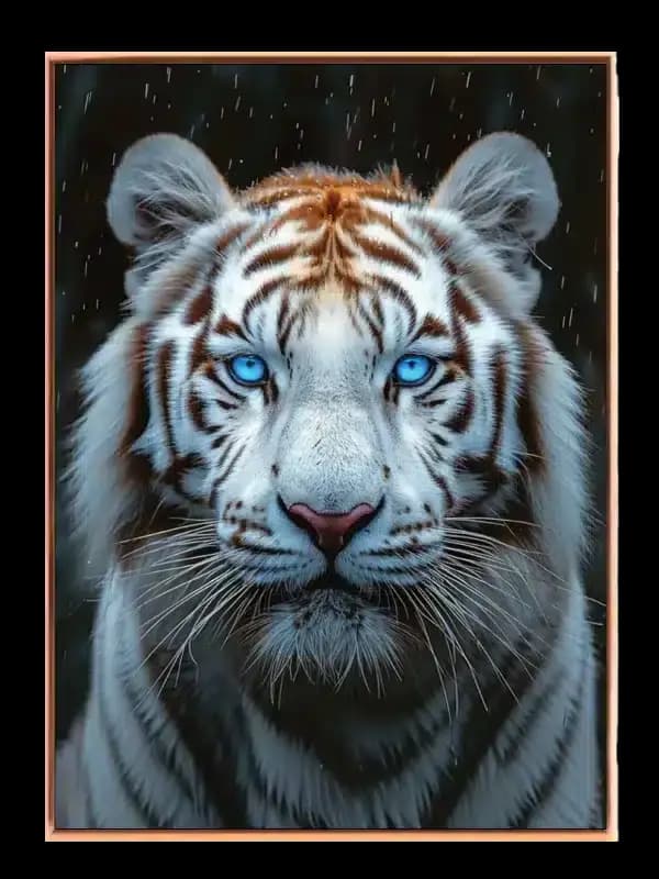 White Tiger Face Plakat