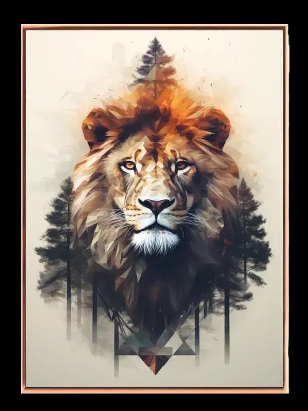 Lion Forest Plakat