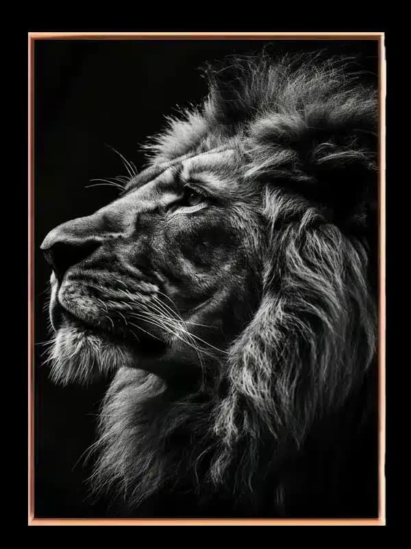 Lion Profile No3 Plakat