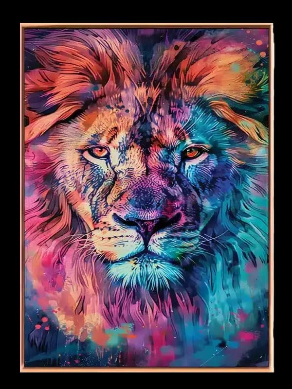 Colorful Lion Plakat