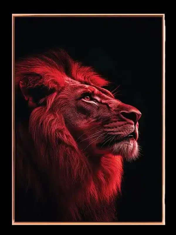 Lion Red Light Plakat