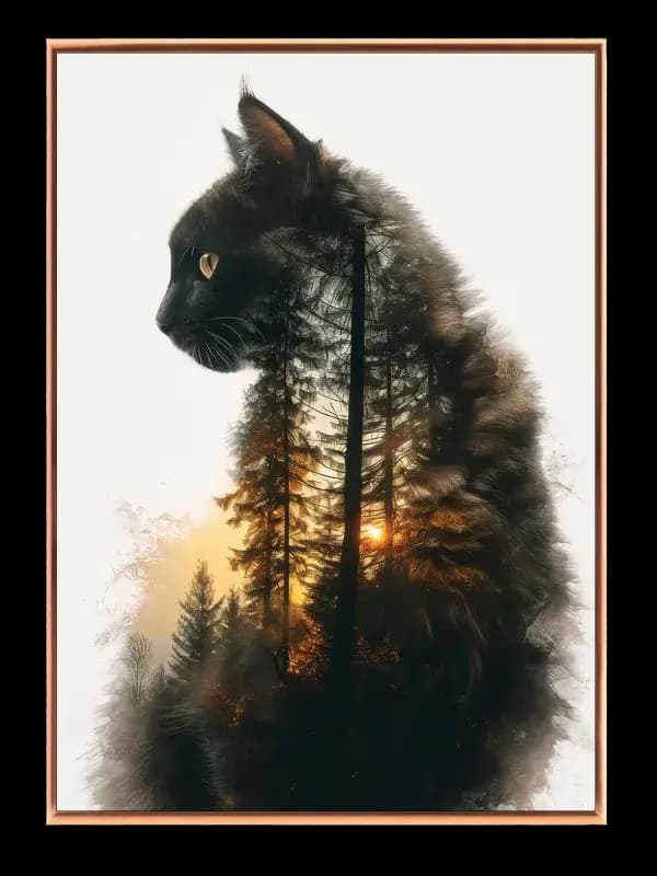 Black Cat Silhouette Plakat