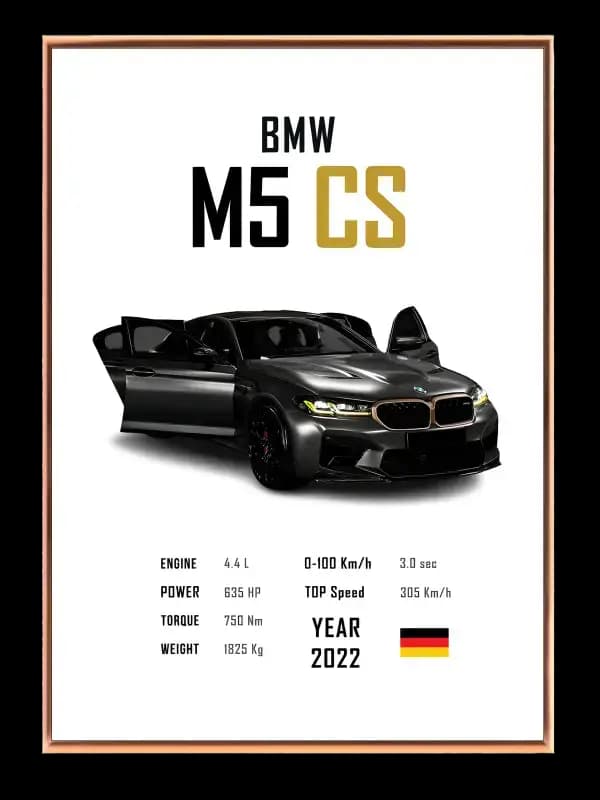 Bmw M5 Cs Plakat
