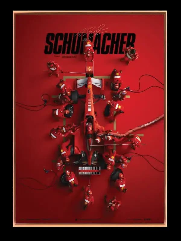 Schumacher Formel 1 Plakat