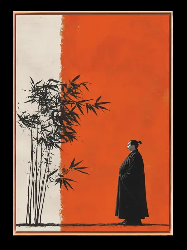 Silent Bamboo Contemplation Plakat