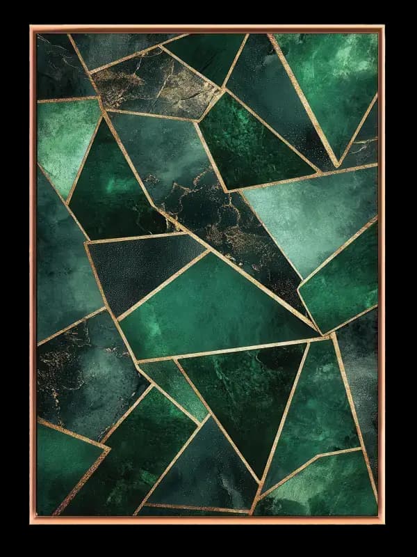 Emerald Prism Layers Plakat